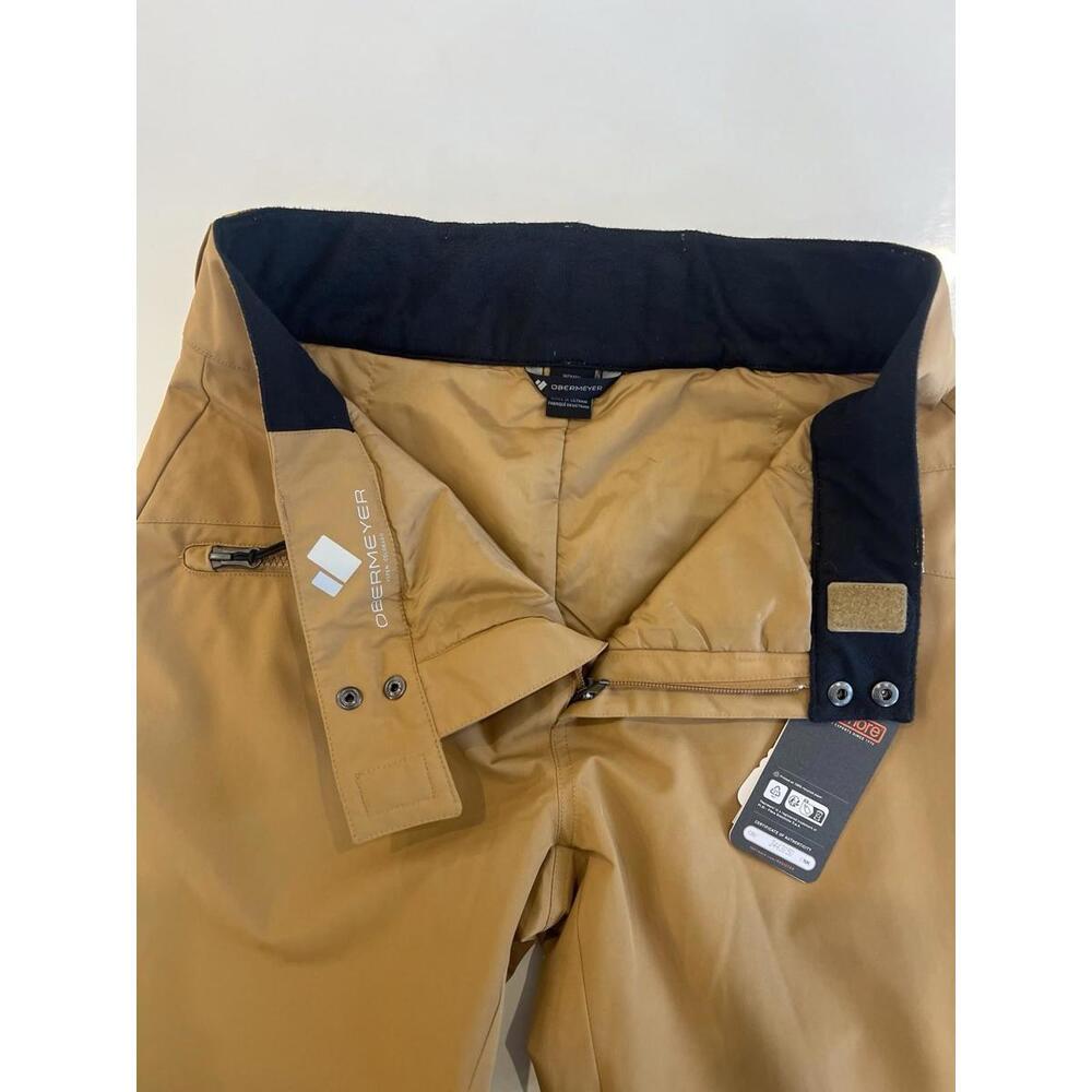 $169 Obermeyer Women’s Thermal Malta Snow Pants Cortado Tan Brown Size 8 NWT - Picture 3 of 11